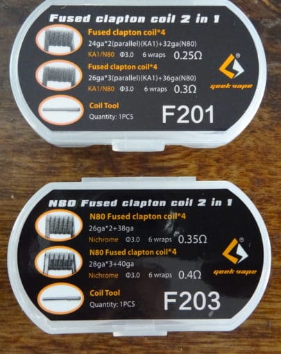 Geekvape fused clapton coil 2 in 1 box