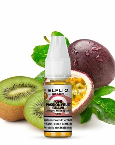 Elfliq Kiwi-Passionfruit-Guave Nikotinsalz-Liquid Elfbar