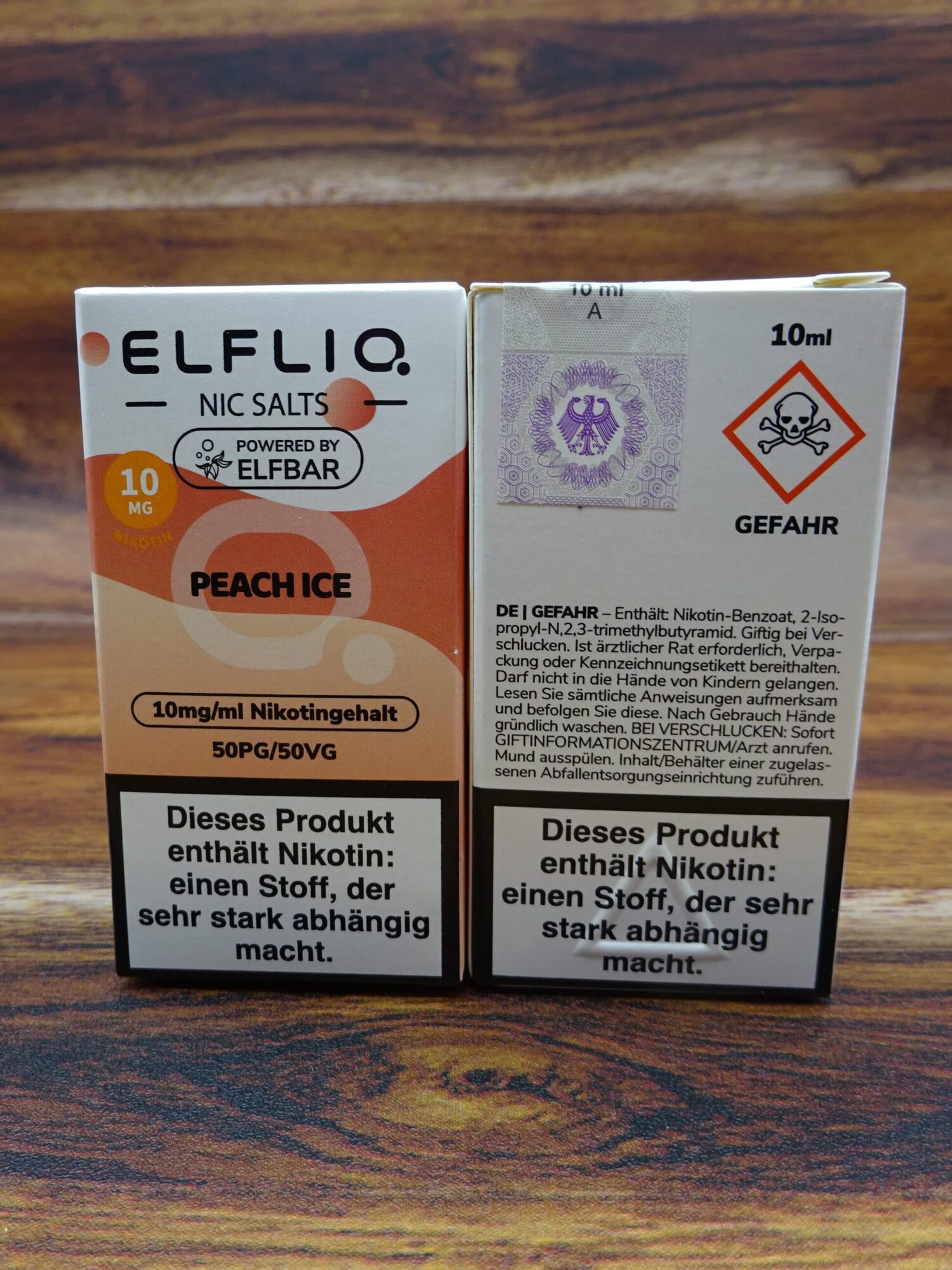Elfliq Peach-Ice Nikotinsalz-Liquid Elfbar