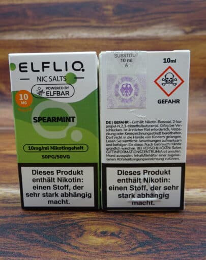 Elfliq Spearmint Nikotinsalz-Liquid Elfbar