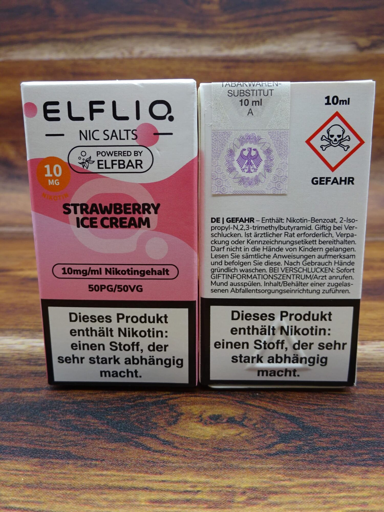 Elfliq Strawberry-Ice-Cream Nikotinsalz-Liquid Elfbar
